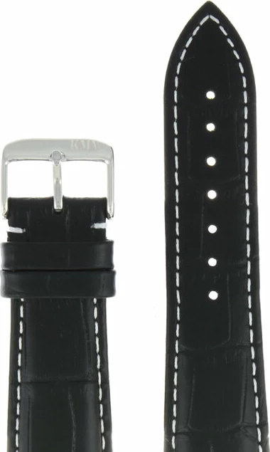 Ремешки "kmv" s-29, 24 р-р, чер. с бел. ст, l 