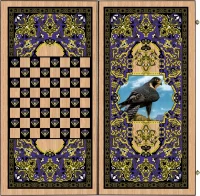 Нарды + Шашки Сирия Сокол средние (Россия, дерево, 50 см), Partida