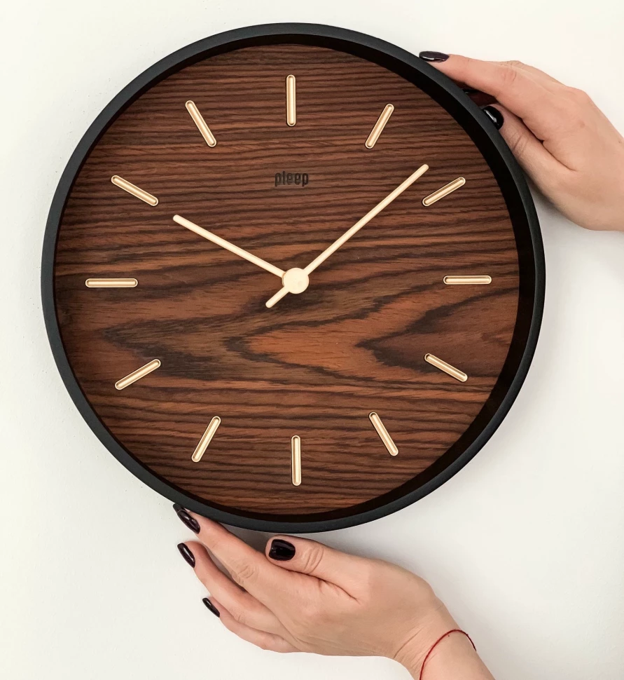Настенные часы pleep wood-m-04 