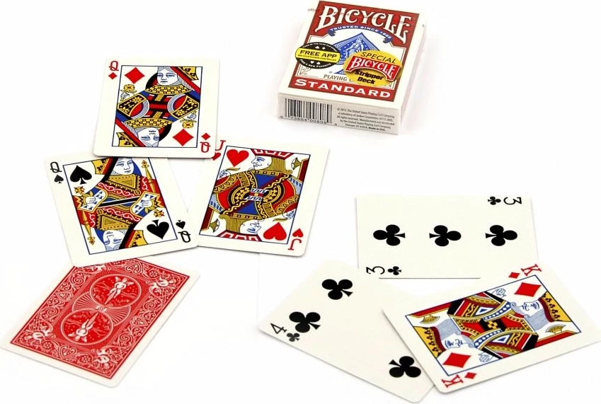 Карты "Bicycle Stripper Deck red" / конусная колода 