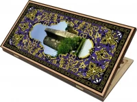 Нарды + Шашки Сирия Башня средние (Россия, дерево, 50 см), Partida