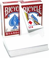 Карты &quot;Bicycle Blank Back Standard Face red&quot; / рубашка пустая, лицо стандарт