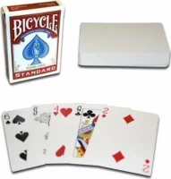 Карты &quot;Bicycle Blank Back Standard Face red&quot; / рубашка пустая, лицо стандарт