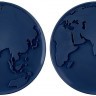 Набор подставок для кружки/стакана world coaster, синие, 2 шт. 