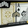 Карты "1546 Plastic Bridge Size Jumbo Index black/gold Double-Deck Set" 