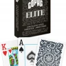 Карты "1546 Elite Plastic Poker Size Jumbo Index black Single deck" 