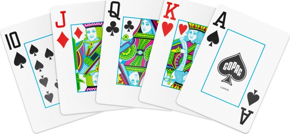 Карты "1546 Elite Plastic Poker Size Jumbo Index black Single deck" 