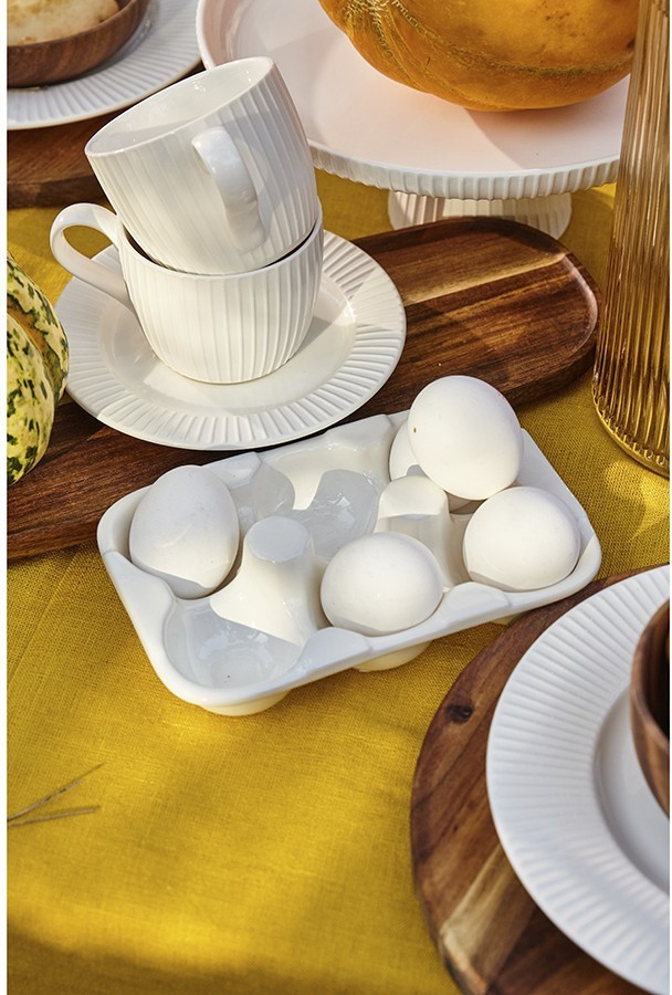 Подставка для яиц simplicity, 18,6х12,4 см, белая 