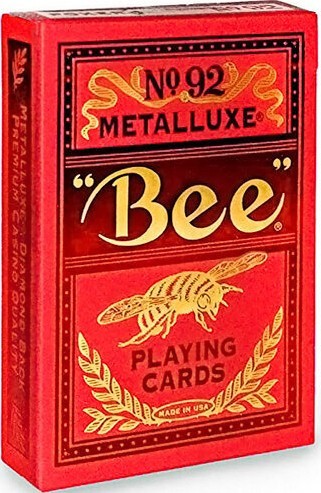 Карты "Bee Metalluxe Red" 