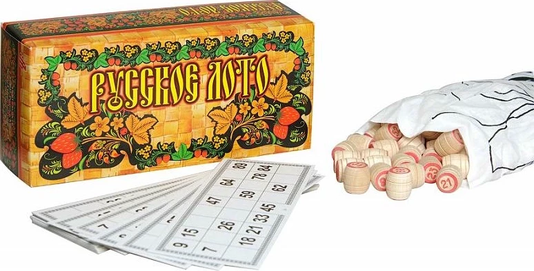 Русское Лото "Роспись" в картонном боксе 