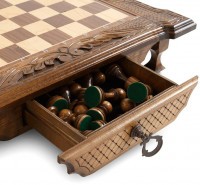 Шахматы резные в ларце с ящиками 40, Haleyan