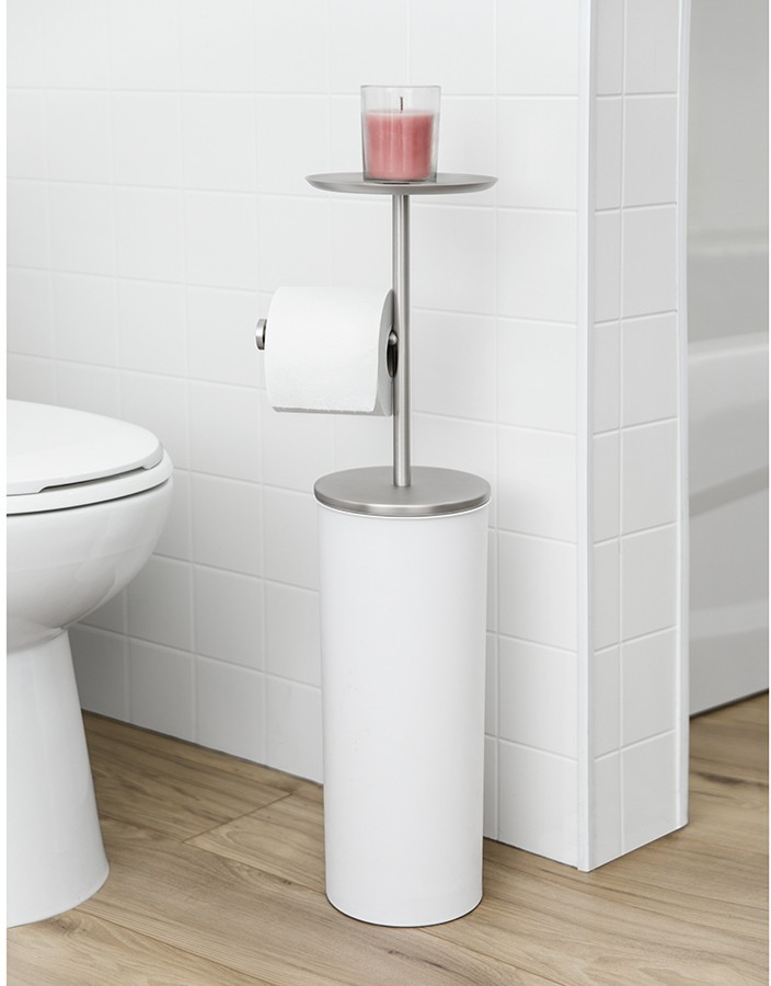 Держатель-органайзер для туалетной бумаги portaloo, 64 см, белый-никель 
