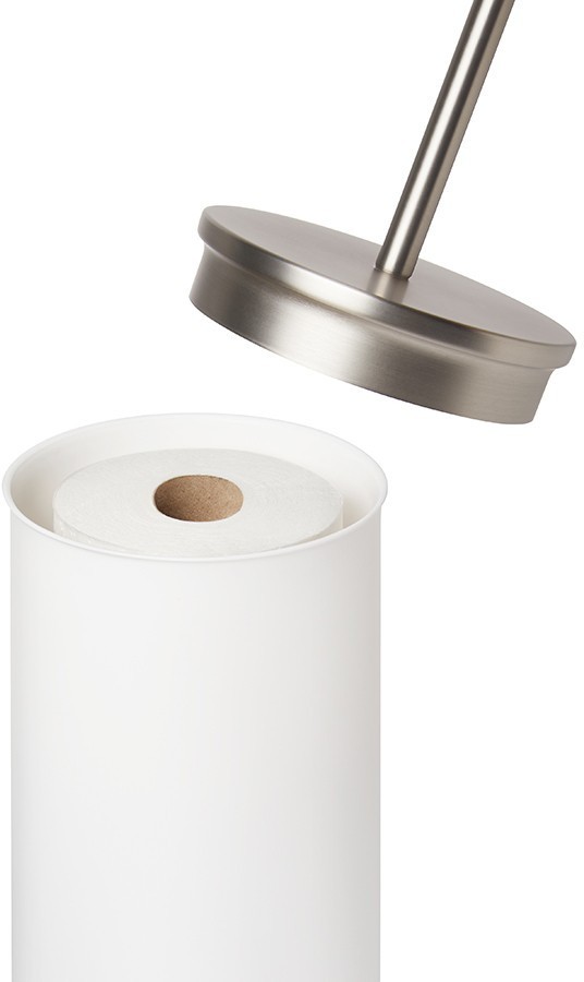 Держатель-органайзер для туалетной бумаги portaloo, 64 см, белый-никель 