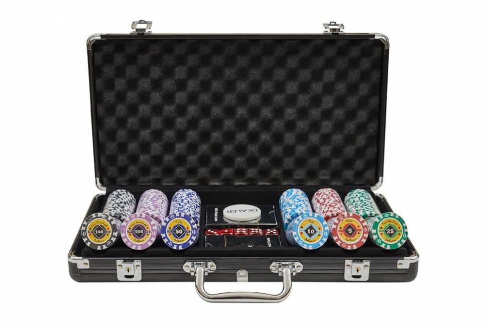 Набор для покера Crown на 300 фишек 