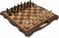 Шахматы + нарды резные 50 с ручкой, Haleyan
