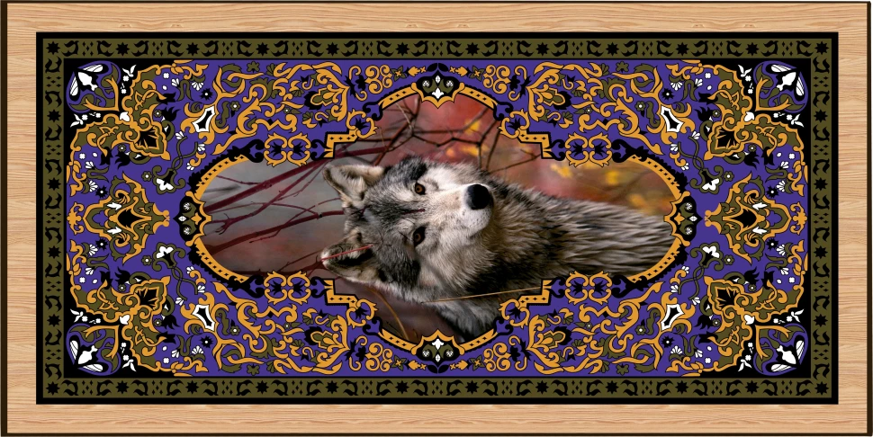 Нарды + Шашки Сирия Волк большие (Россия, дерево, 60 см), Partida 