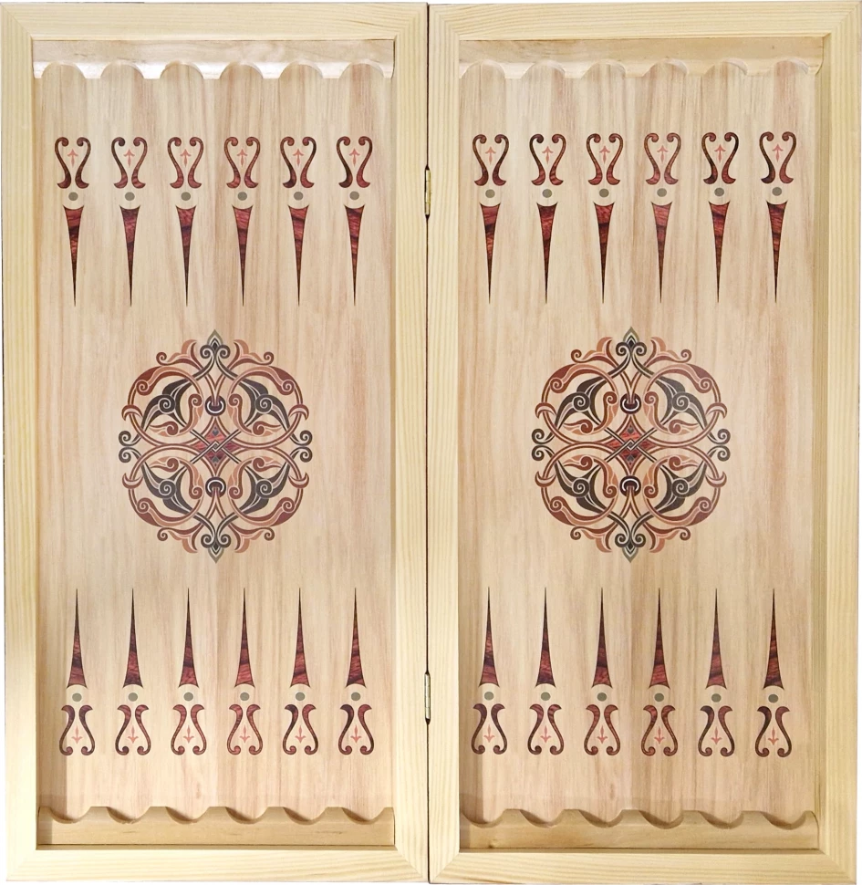 Нарды + Шашки Сирия Волк 2 большие (Россия, дерево, 60 см), Partida 