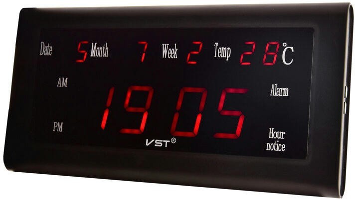 VST795W-1 220В крас.цифры (дата,температура)+блок 