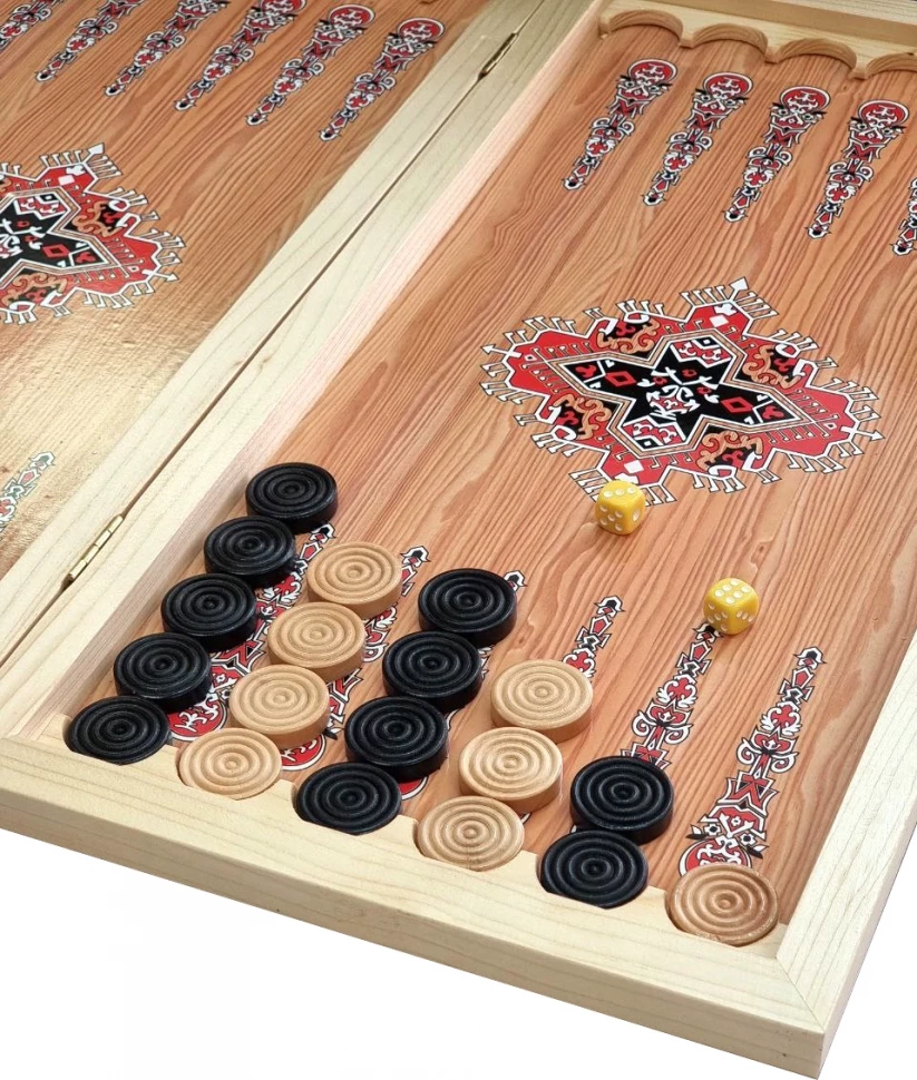 Нарды + Шашки Сирия Шейхи малые (Россия, дерево, 40 см), Partida 