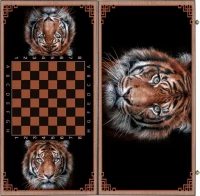 Нарды + Шашки Сирия Тигр большие (Россия, дерево, 60 см), Partida