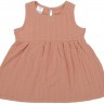 Платье без рукава из хлопкового муслина цвета пыльной розы из коллекции essential 18-24m 