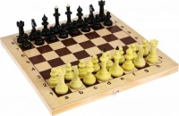 Шахматы + Шашки &quot;АЙВЕНГО&quot; (Россия, Дерево, 43х22х6 см)