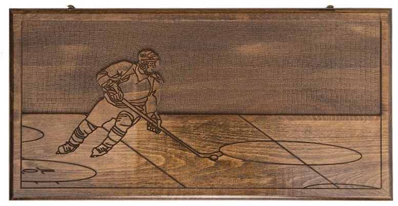 Нарды резные "Хоккей", Ustyan 