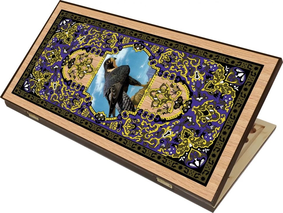 Нарды + Шашки Сирия Сокол малые (Россия, дерево, 40 см), Partida 