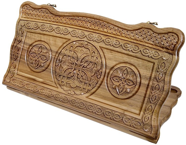 Нарды резные "Армянский узор 12" 60, Haleyan 