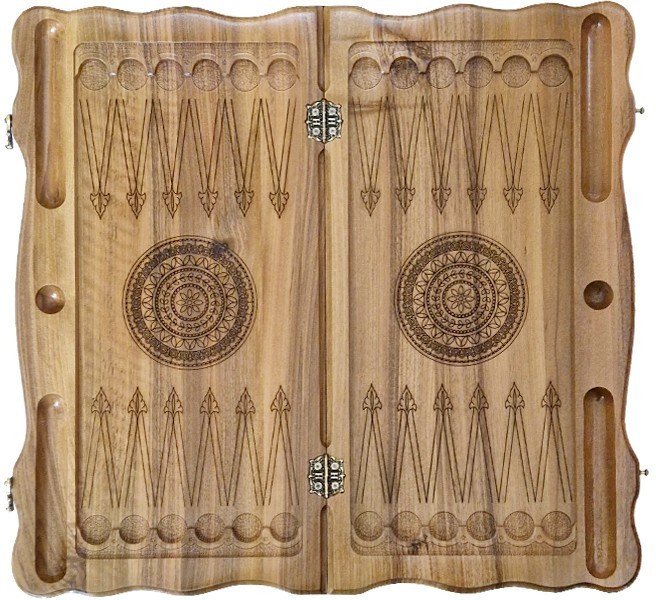 Нарды резные "Армянский узор 12" 60, Haleyan 