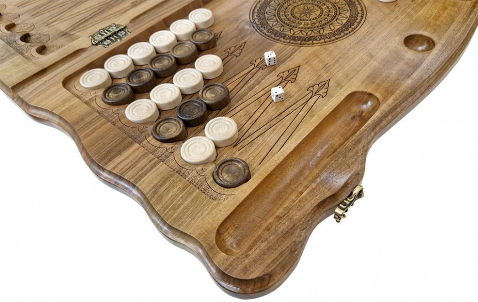 Нарды резные "Армянский узор 12" 60, Haleyan 