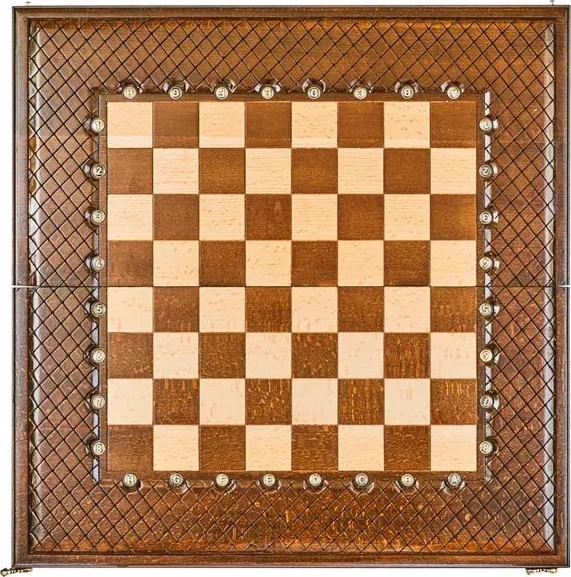 Шахматы + нарды резные "Эндшпиль 1" 50, Simonyan 