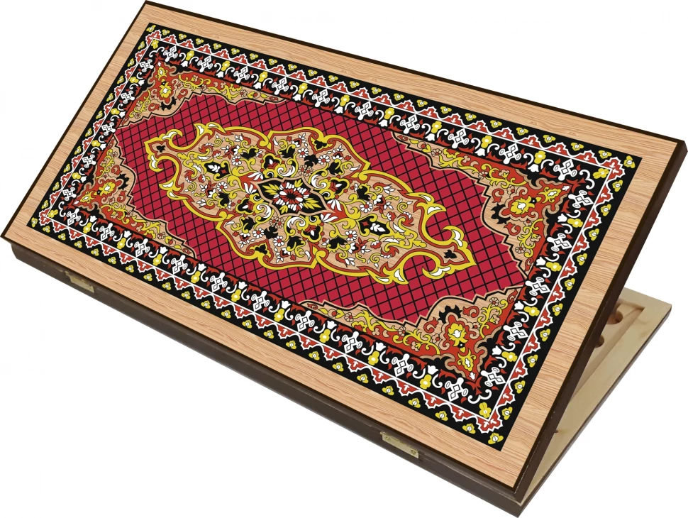 Нарды + Шашки Сирия Красные большие (Россия, дерево, 60 см), Partida 