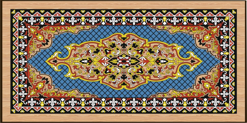 Нарды + Шашки Сирия Голубые большие (Россия, дерево, 60 см), Partida 