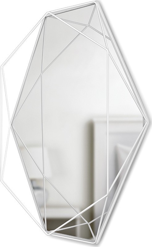Зеркало prisma, 43х9х57 см, белое 