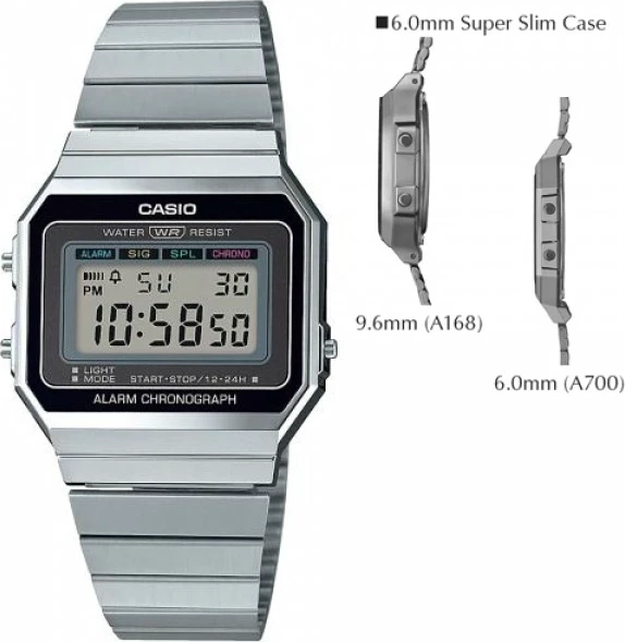 наручные часы casio a-700we-1a 