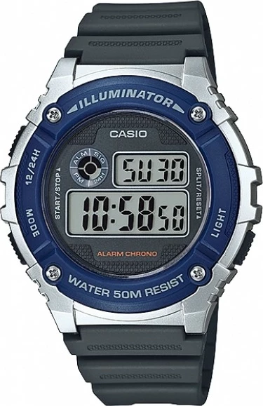 наручные часы casio w-216h-2a 
