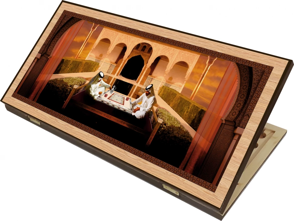 Нарды + Шашки Сирия Шейхи большие (Россия, дерево, 60 см), Partida 