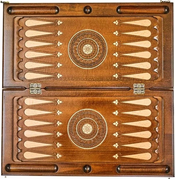 Шахматы + нарды резные "Эндшпиль 1" 60, Simonyan 