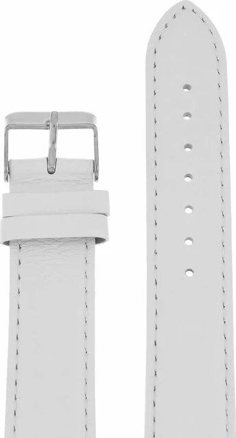 Ремешки maknamara 20 мм бел сереб заст МР-20102 