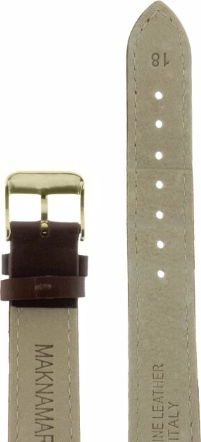 Ремешки maknamara 18 мм корич матовый МР-18054 