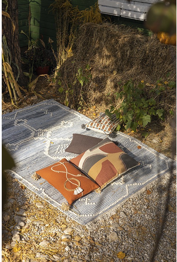 Подушка декоративная с фактурным рисунком braids из коллекции ethnic, 45х45 см 