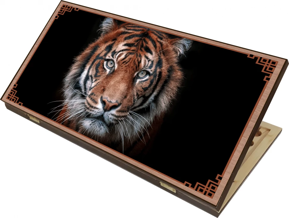 Нарды + Шашки Сирия Тигр большие (Россия, дерево, 60 см), Partida 