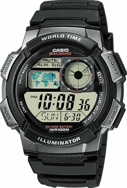 наручные часы casio ae-1000w-1b 
