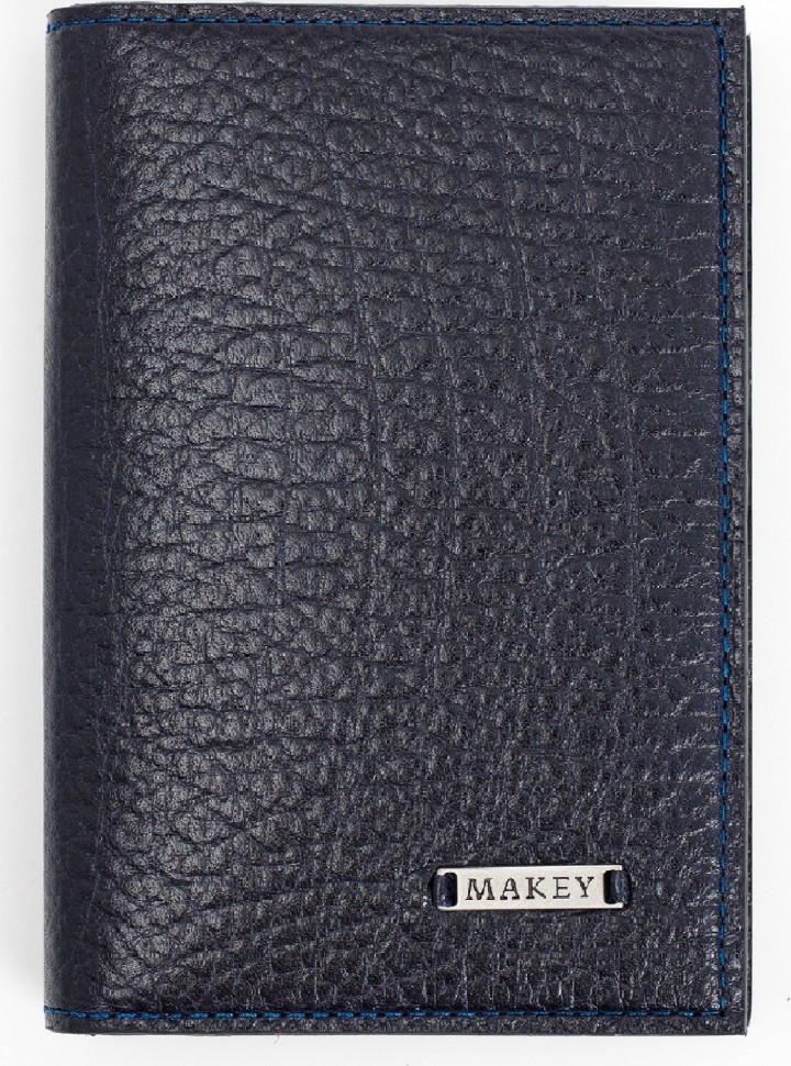 Обложка для паспорта с карманами «Классика». Цвет синий 