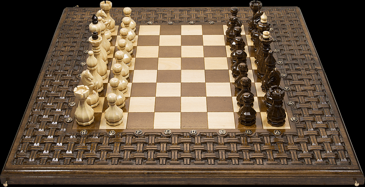 Шахматы + нарды резные"Армянский Орнамент" 60, Haleyan 