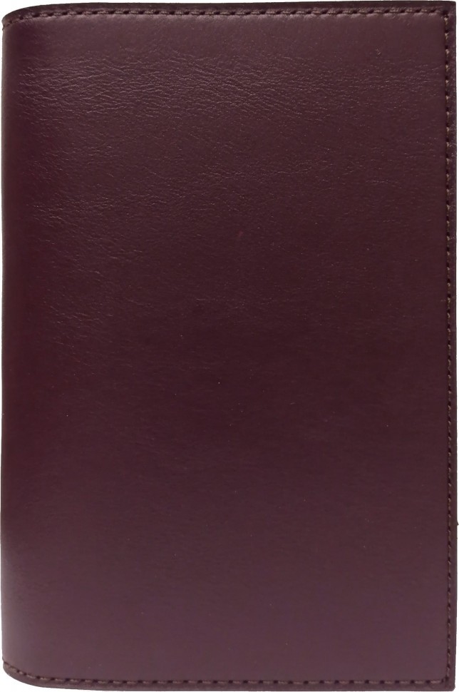 Обложка для паспорта с карманами «Классика». Цвет бордо 
