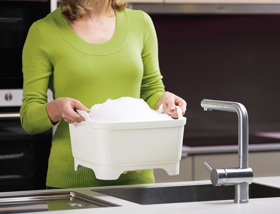 Контейнер для мытья посуды wash&drain™, серый 
