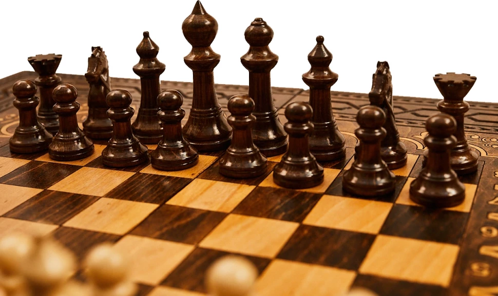 Шахматы + нарды резные Каринэ 50, Ustyan 