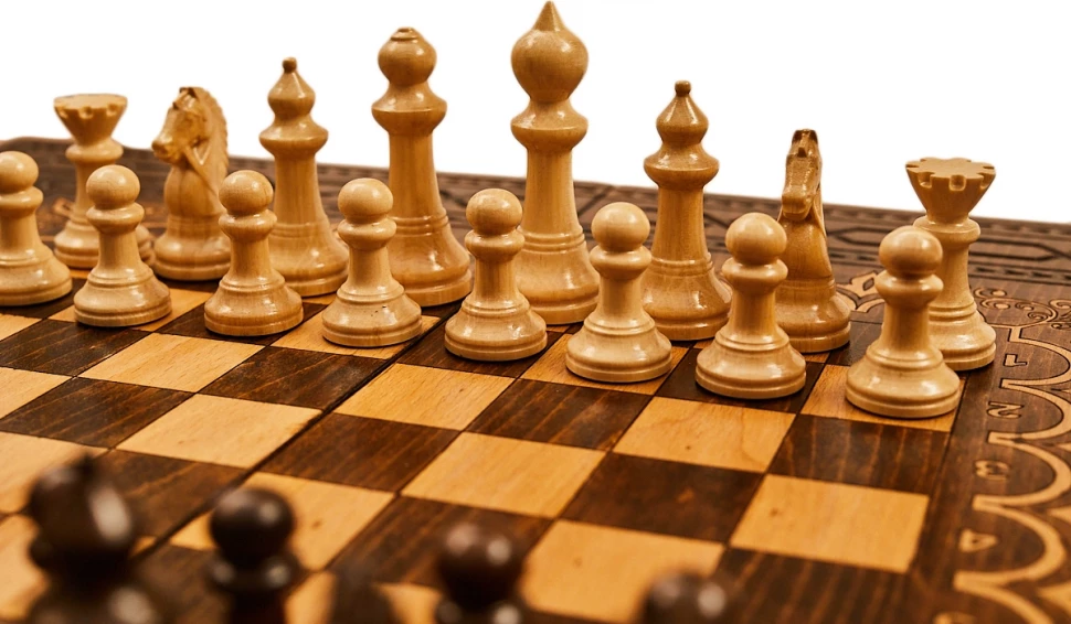 Шахматы + нарды резные Каринэ 50, Ustyan 